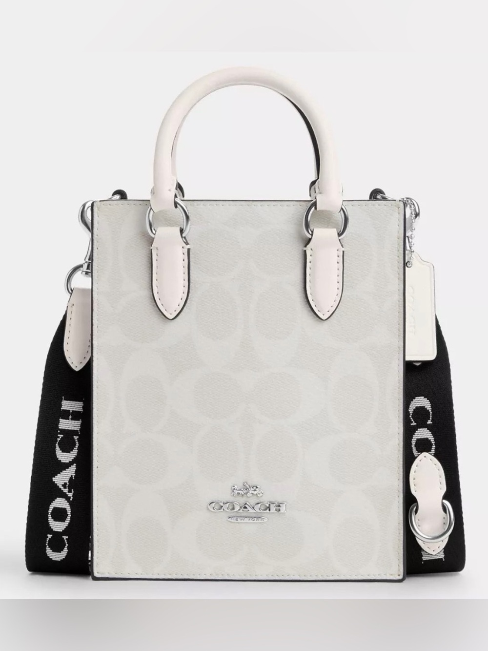 Coach Mini Tote In Signature Canvas